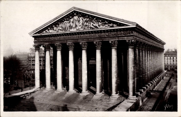 CPA Parijs VIII, Eglise de la Madeleine