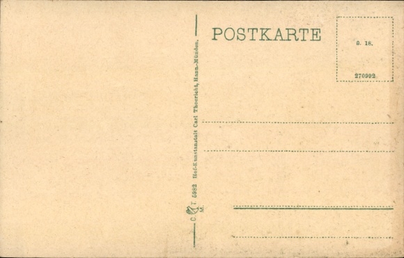 Postcard Helsa in Hesse, convalescent home
