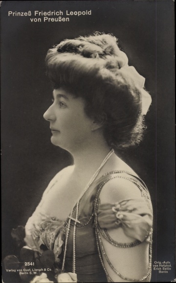 Ak Louise Sophie von Schl. Holst. Sonderburg Augustenburg, Prinzessin Friedrich Leopold von Preußen