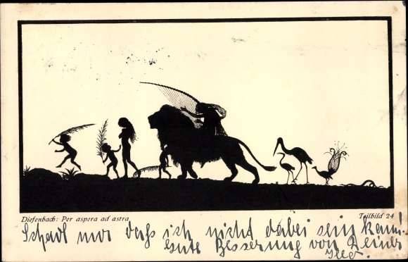 Paper cut PC Diefenbach, Per aspera ad Astra, part 24, lion