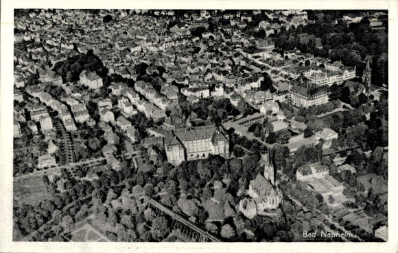 Ak Bad Nauheim in Hessen, Fliegeraufnahme