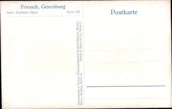 Postcard Friesach in Carinthia, Geiersburg