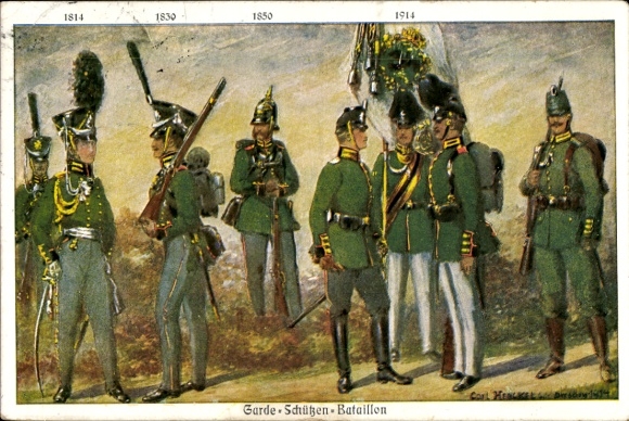 Kunstenaar Ak Heckel, Carl, Guard Rifle Battalion