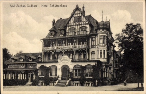 KP Bad Sachsa w górach Harz, Hotel Schützenhaus, South Harz, z 1933 r.