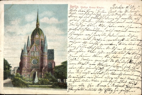 Ak Berlin Kreuzberg, Heilig-Kreuz-Kirche