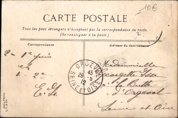 Postcard Morlaix Finistère, Market