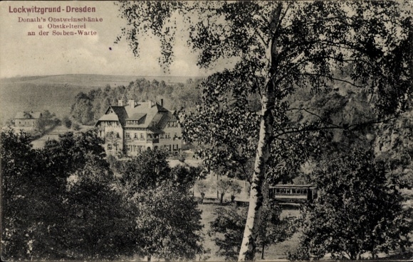 Postcard Dresden Lockwitz, Lockwitzgrund, Donath's fruit wine tavern and fruit press