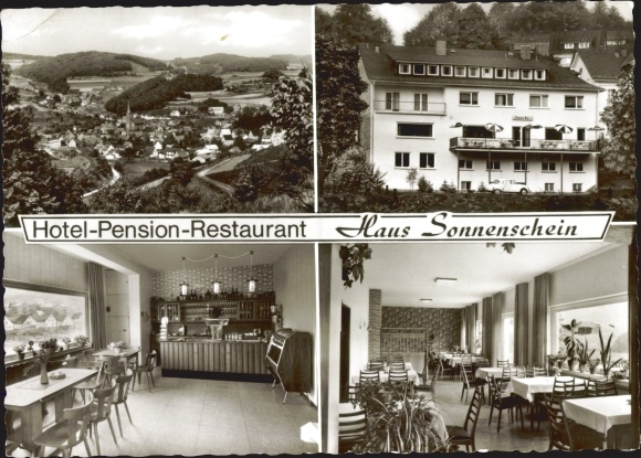 PC Hartenrod Bad Endbach in Hesse, general view, Hotel-Restaurant Haus Sonnenschein