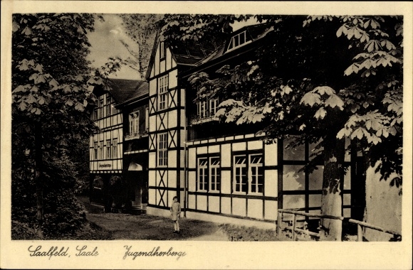 Ak Saalfeld an der Saale Thüringen, Jugendherberge
