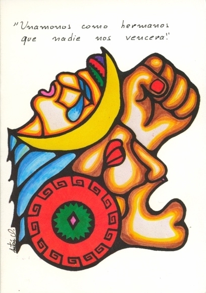 Artist PC Chile 1987, United as brothers so that no one can overpower us
