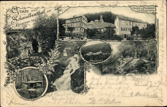passe-partout Ak Meißner in Hessen, Schwalbenthal, Hotel