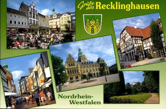 10 alte Ak Recklinghausen in Westfalen, diverse Ansichten
