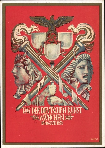Artist PC Kaspar, Munich, Day of German Art, 14-16. July 1939