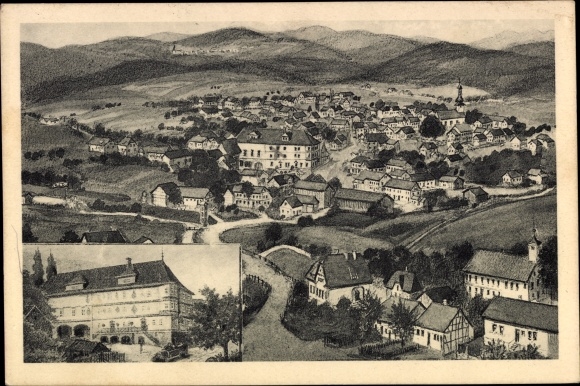 PC Uttrichshausen Kalbach in the Rhön, Gasthaus zum goldenen Stern, panorama