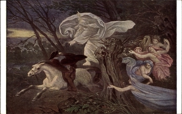 Artist Postcard Schwind, M. v., The Erlkönig