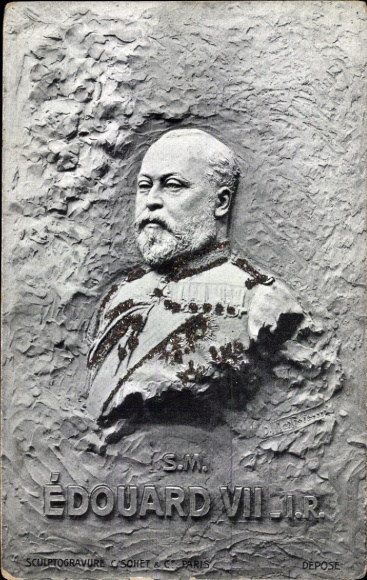 Artist Postcard Mastroianni, D., King Edward VII of England