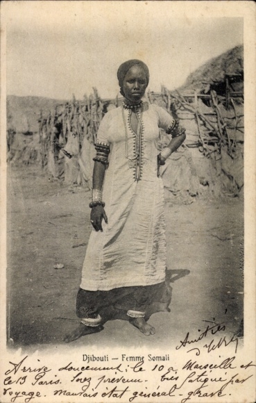 CPA Djibouti Djibouti, Femme Somali