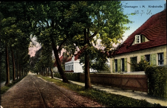 PC Dierhagen in Mecklenburg Western Pomerania, lot in the Kirchstraße