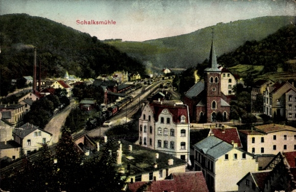 Postcard Schalksmühle in Sauerland, general view