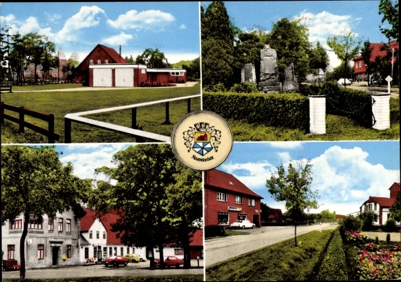 PC Neuenkirchen bei Bassum Kreis Diepholz, town views, war memorial