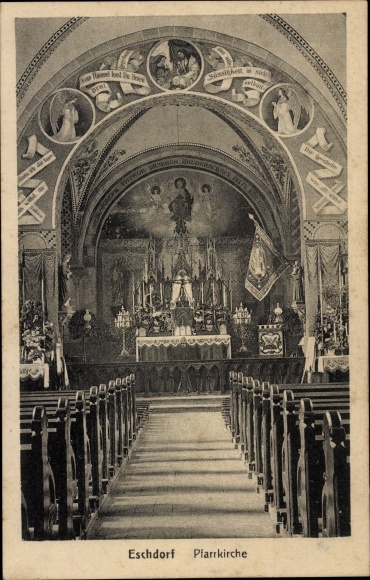 PC Dresden Schönfeld Weißig Eschdorf, parish church, interior view