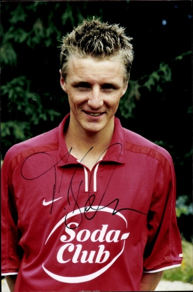 Autograph card footballer Timo Becker, SV Wehen Wiesbaden, autograph