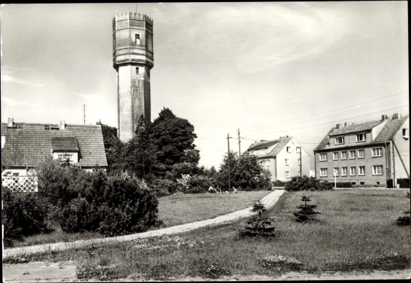 Postcard Grevesmühlen in Mecklenburg, water tower