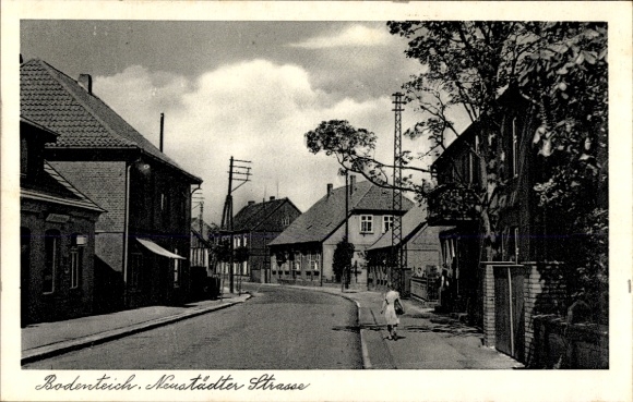 Postcard Bad Bodenteich in the Lüneburg Heath, Neustädter Straße