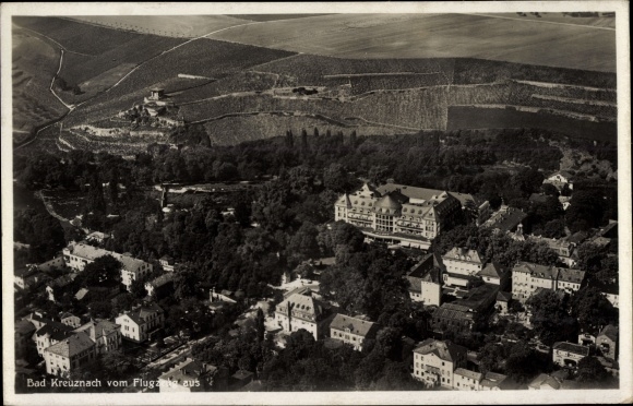 Ak Bad Kreuznach in Rheinland Pfalz, Fliegeraufnahme