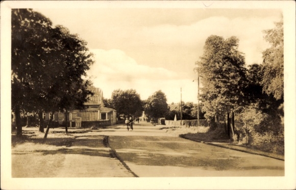 Postcard Ostseebad Zingst, street section
