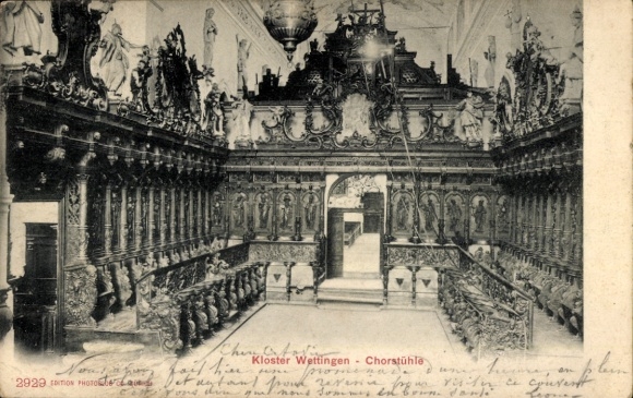 Ak Wettingen Kanton Aargau, Chorstühle