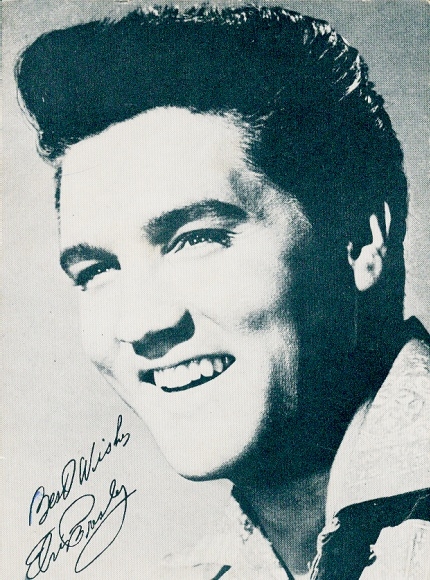 Schedule, actor and singer Elvis Presley