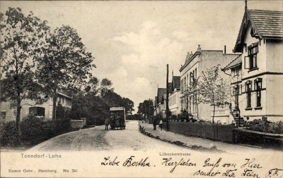 Ansichtkaart Hamburg Wandsbek Tonndorf Lohe, Lübeckerstrasse