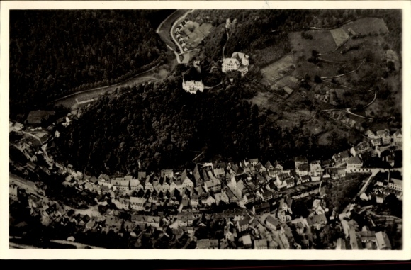 Ak Hornberg in het Zwarte Woud, luchtfoto