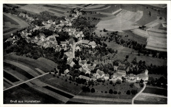 Ak Honstetten Eigeltingen im Hegau Baden, Fliegeraufnahme