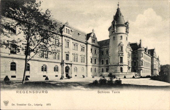 Ak Regensburg aan de Donau Opper-Palts, Taxis Kasteel, Architectuur, Dr. Trenkler Co., Leipzig, 18