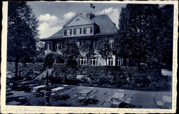 Ak Schweinsburg Culten Neukirchen Pleiße, Tannersberg Gaststätten, Gartenpartie