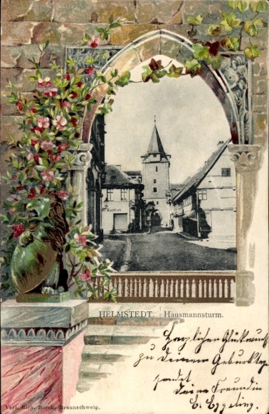 Tłoczone passepartout lito Helmstedt w Dolnej Saksonii, Hausmannsturm