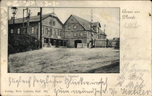 Ak Voorde Flintbek in Sleeswijk Holstein, W. Heitmann's Gasthof