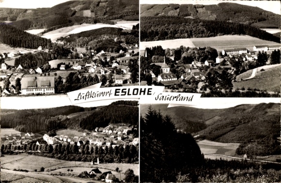 Postcard Cobbenrode Eslohe Sauerland, Panorama