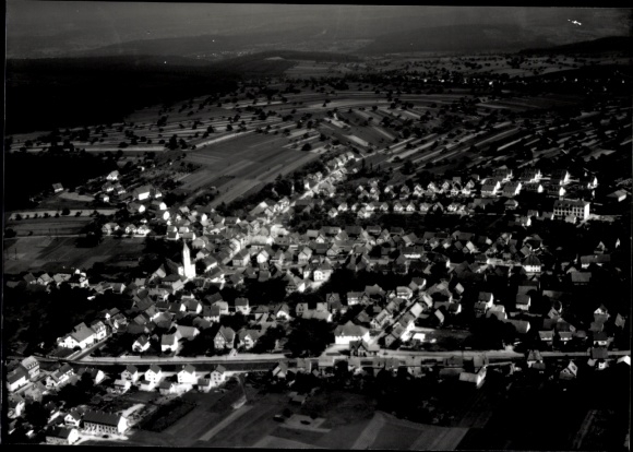 Photo Langensteinbach Karlsbad in Baden, aerial photograph