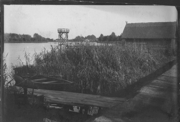 zdjęcie Lippehne Lipiany Ostbrandenburg, wycieczka nad jezioro, łódź wiosłowa