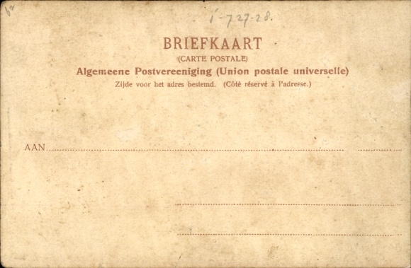 Postcard Breda North Brabant Netherlands, pig market