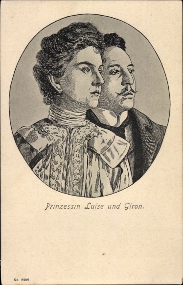 Postcard Princess Luise of Austria Tuscany, Andre Giron, portrait
