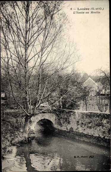 Postcard Lozere Essonne, Yvette at the Mill