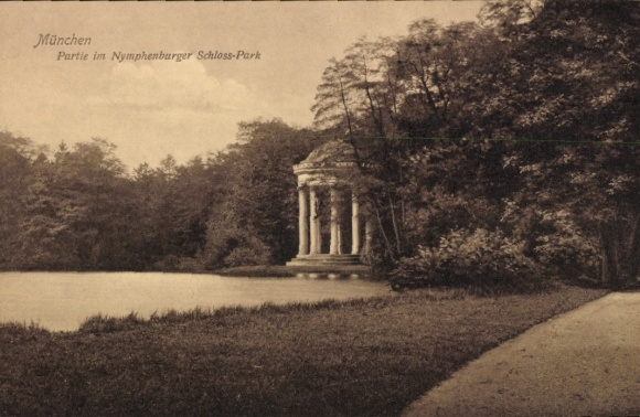 Ak Nymphenburg München Bayern,  Nymphenburger Schloss-Park