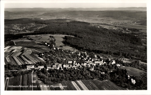 Postcard Buoch Remshalden in Baden Württemberg, aerial photograph