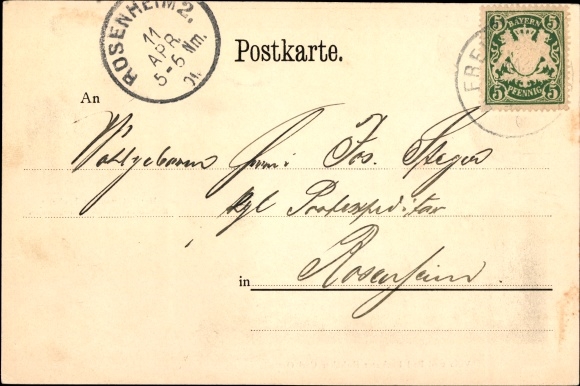 Postcard Freilassing in Upper Bavaria, Villa and Bad Föckerer, owner Carl Oertel, Hotel Restaurant