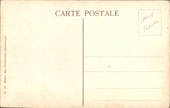 Postcard Le Héros Niasi Bey de Resne, man in uniform, rifle, pistol
