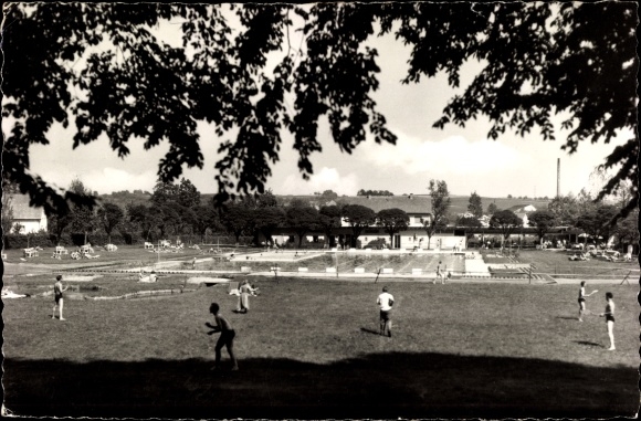 Postcard Bammental in Baden, swimming pool